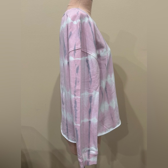 Kut From The Kloth Pink Tie Dye Crewneck Sweatshirt Lounge Casual Size Medium - Picture 3 of 6